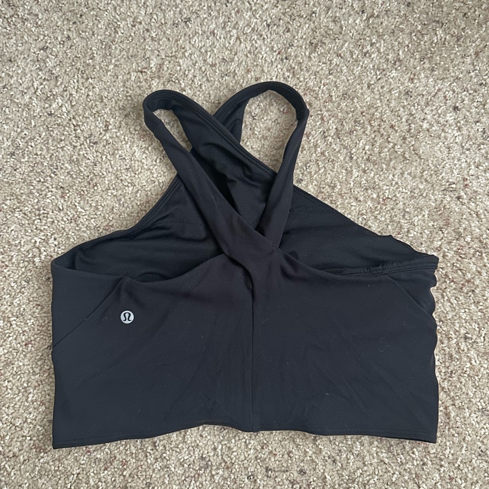lululemon athletica Black Cross-Front Tank Top - Picture 4 of 5